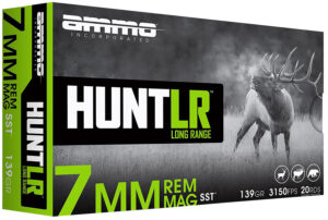 Ammo Inc Signature Hunt 7mm 139 grain Super Shock Tip rifle ammunition, 20 rounds per box