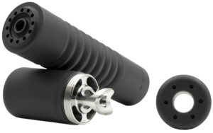 AB Suppressor Raptor 7.62mm black titanium 1.625 inch diameter 5/8x24 threads