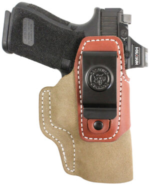 DeSantis Transit IWB holster in natural Kydex and leather for Sig Sauer P365