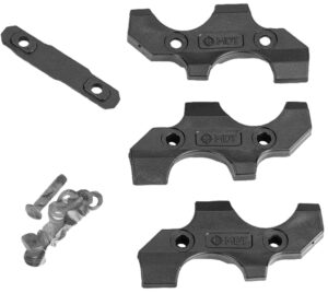 MDT M-LOK Spare Round Holder black polymer mounted on rifle chassis