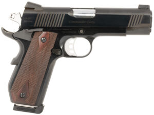 Tyler Gun Works TGWCMBL45 1911 Commander .45 ACP 4.25" stainless match barrel blued slide walnut grips
