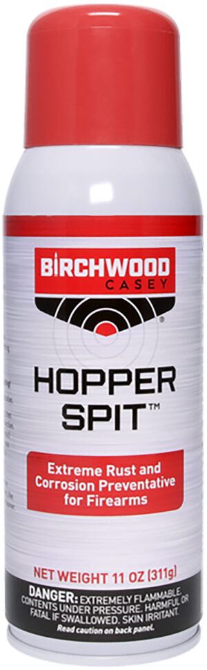 Birchwood Casey Hopper Spit Rust Protection 11 oz aerosol can for metal preservation
