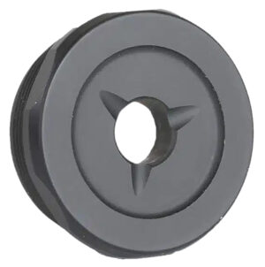 JK ARMAMENT 155 Pro Flash Reducer End Cap .30 Cal 1.375x24 Ti6AL4V Titanium Black