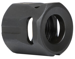 Strike Industries MCCIRCLE Micro Threaded Compensator Black AISI 1144 Steel 1/2x28 0.64in OAL compatible with 9mm 357 SIG