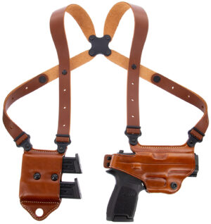 Galco Miami Classic II MCII870 shoulder holster in tan full grain leather