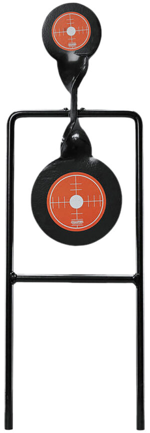 Champion Centerfire Double Gong Spinner Target steel Black/Orange 3 inch top gong