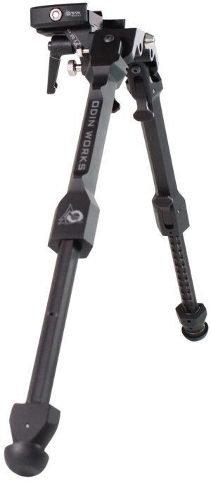 Odin Works Prizm ARCA precision bipod in black, adjustable 4.0–14.5in