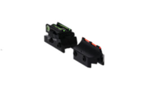 TRUGLO Tru-Point Xtreme TG960 universal vent-rib shotgun sights with red front and green rear fiber optics on black metal bas