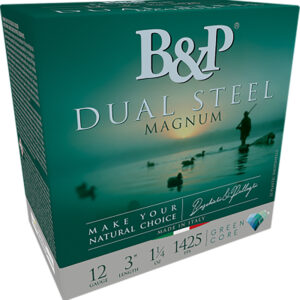 B&P Ammunition Dual Steel 12 Gauge 3 inch 1 1/8 oz 2/3 shot 10-round box