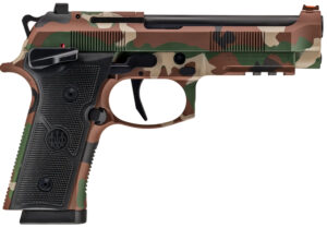 Beretta 92XI SAO 9mm pistol, 4.70-inch barrel, BDU Cerakote finish