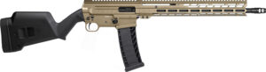 CMMG Dissent BR4 9mm carbine with 16.10-inch threaded barrel and Coyote Tan receiver