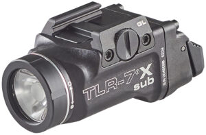 Streamlight TLR-7 X Sub USB weapon light, black, 500 lumens, fits Glock 43X/48 MOS