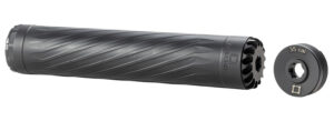 ANECHOIC X35LB Anechox 35L suppressor, 35Cal/.338 Lapua, 1.62 in diameter, 1 3/8x24 with 1/2x28 DTA