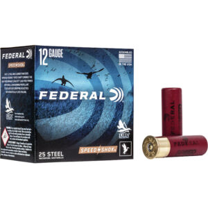 Box of Federal Speed-Shok 12 gauge 3-inch BB steel shot waterfowl shotshells