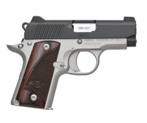 Kimber Micro Two-Tone .380 ACP pistol, 2.75 in barrel, rosewood grips, two-tone finish