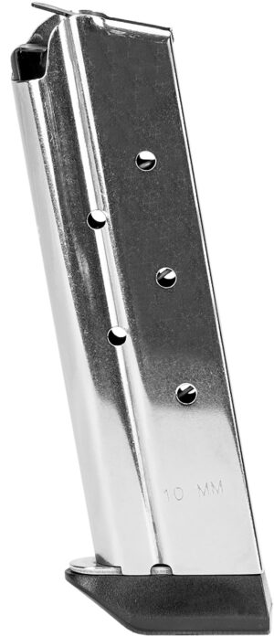 Kimber 4200381 8rd 10mm steel magazine for 1911, silver finish