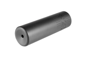 Wilson Combat Whisper Ti 7.62mm titanium silencer in black Armor-Tuff finish, 5/8x24 thread