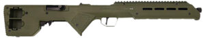 DESERT TECH Trek-22 .22 LR rifle, 18-inch free-floating steel barrel, green fixed polymer stock