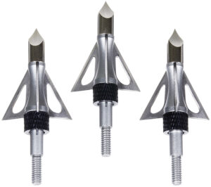 Allen 14635 Impact Fixed Blade Broadhead Stainless Steel Blades Silver 3 Pack