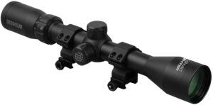 Konus Fighter 3-9x40 rifle scope with Weaver/Picatinny rings, black matte finish