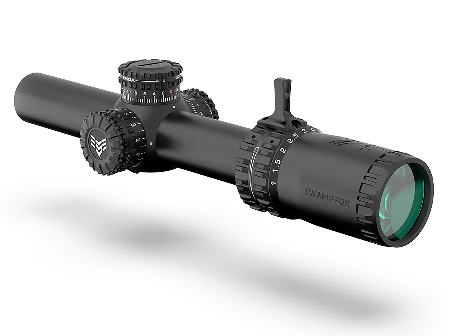 Swampfox Arrowhead 1-10x24 LPVO scope, 30mm tube, Guerrilla Dot BDC reticle