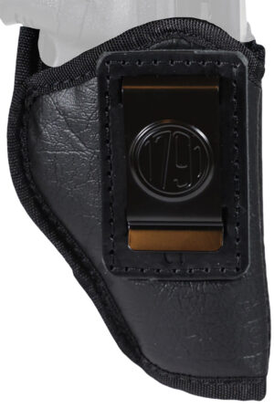 1791 Gunleather EcoCarry IWB holster compact black right hand with spring steel belt clip