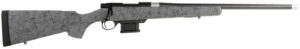 Howa M1500 Mini Action 6mm ARC bolt-action rifle with 20-inch threaded barrel and HS Precision gray synthetic stock