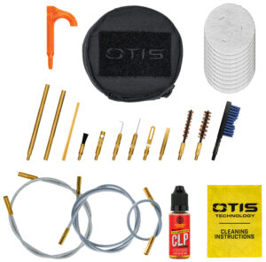 Otis 5.7mm pistol and carbine cleaning kit in nylon softpack with cables and brushes