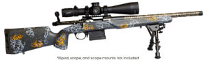 Horizon Firearms Iota Venatic Carbon 6.5 PRC bolt-action rifle with 22 inch fluted threaded barrel and camo Iota EKO stock