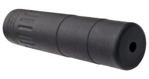 AAC HUB2K suppressor front and rear views, 1/2x28 direct thread, 6.04 in