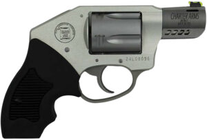 Charter Arms Coyote Off Duty .380 ACP 2-inch ported revolver, matte stainless finish, black finger-grooved rubber grip