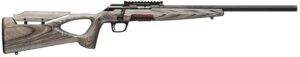 Winchester Xpert Thumbhole Target 21 Sharp 18-inch gray laminate thumbhole stock matte black receiver