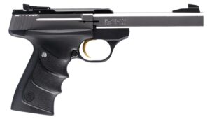 Browning Buck Mark Standard URX .22 LR 5.5-inch pistol with stainless barrel and black Ultragrip RX