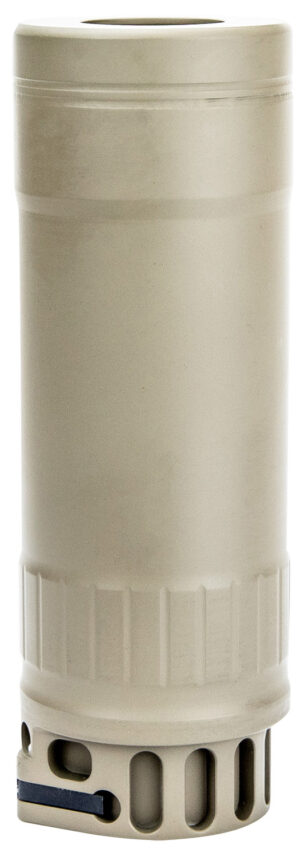 KGM R556A1 suppressor in FDE for 6mm/5.56 NATO with 1/2"x28 thread