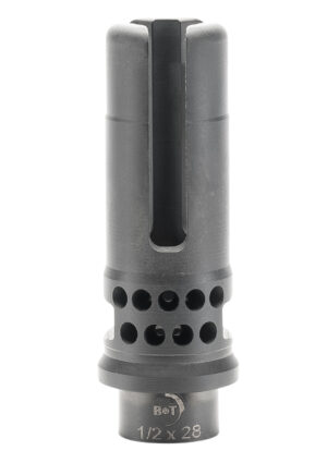 B&T Assault 3-prong flash hider for .223/5.56, 1/2"x28 threads, DLC finish