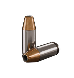 Underwood Ammo 9mm 124gr JHP 20rd box with nickel-plated brass cases