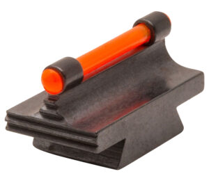 TRUGLO red fiber optic front sight, .343" height, fits 3/8" dovetail, black CNC-machined steel frame