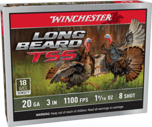 Winchester Long Beard TSS 20 gauge 3 inch shotshells – 5 rounds per box