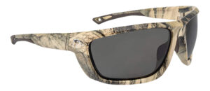 Radians Ducks Unlimited full-frame shooting glasses, Mossy Oak frame, polarized smoke gray lens