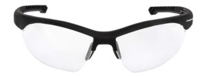 Radians XFBD1010C ballistic clear lens safety glasses, black half frame