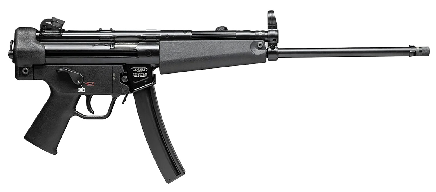 Heckler & Koch SP5L 9mm Luger sporting rifle black with threaded barrel