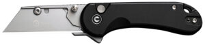 CIVIVI Elementum utility knife with black aluminum handle, utility blade and pocket clip