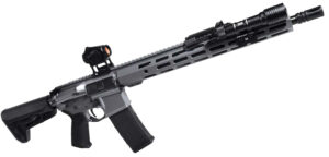 Shark Coast Tactical Grey Night AR-15 bundle 5.56 16in with Vortex red dot and ProTac light
