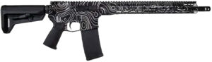 Shark Coast Tactical Black Topography Rifle .223/5.56 16-inch barrel 30-round magazine