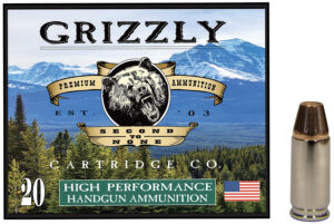 Grizzly Ammo 9mm Luger +P 147 gr FMJ flat point box - 20 rounds