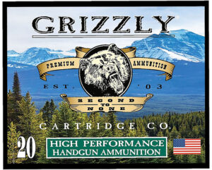 Grizzly Ammo GC38SP+P9 .38 Special 148 gr FMJ Flat Point packaged box