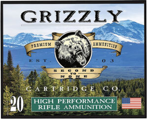 Grizzly Ammo GC357M15 .357 Magnum 148gr FMJ Flat Point ammunition box, 20 rounds per box