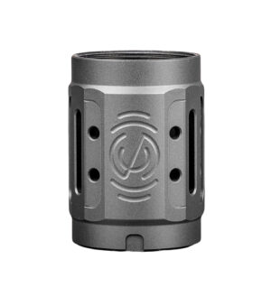 Silencer Co Alpha MAAD Brake 2.0 black anodized aluminum 1.45in diameter 2in overall length