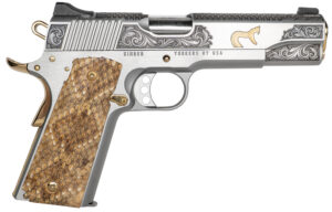 CNC FIREARMS CNCRATTLER Kimber 1911 Rattler .45 ACP 5" stainless slide and frame with snakeskin grip