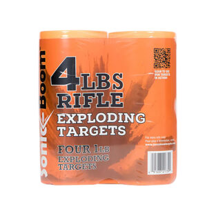 Sonic Boom 1 lb exploding rifle target 4 pack canisters